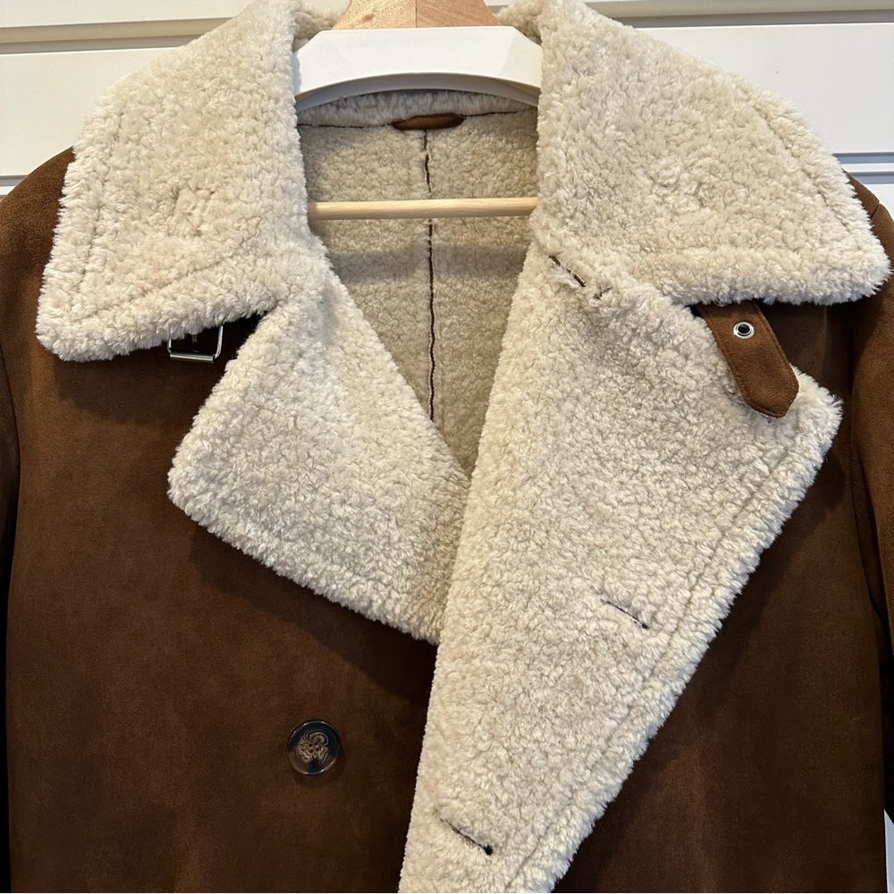 Zara Fur and Suede Coat - Picture 2 of 5